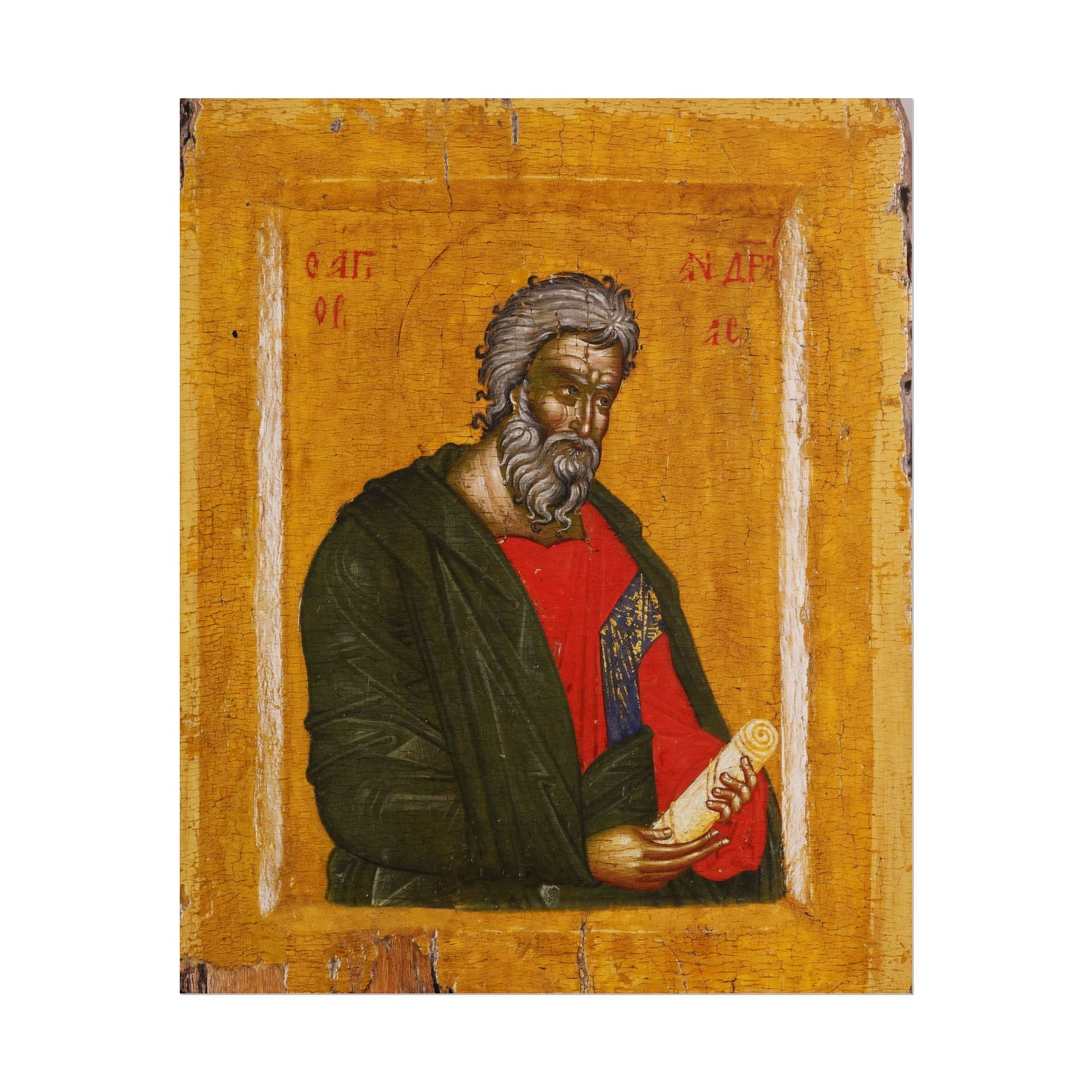 Traditional Russian St. Andrew Icon High Resolution Fine Art  Print