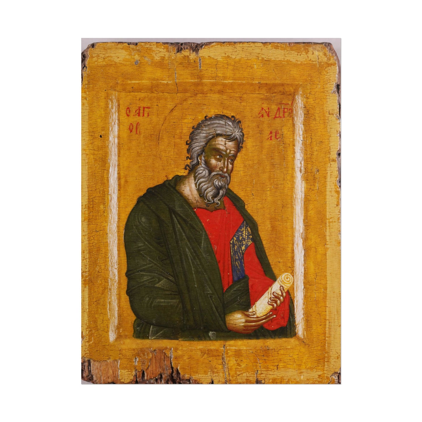 Traditional Russian St. Andrew Icon High Resolution Fine Art  Print