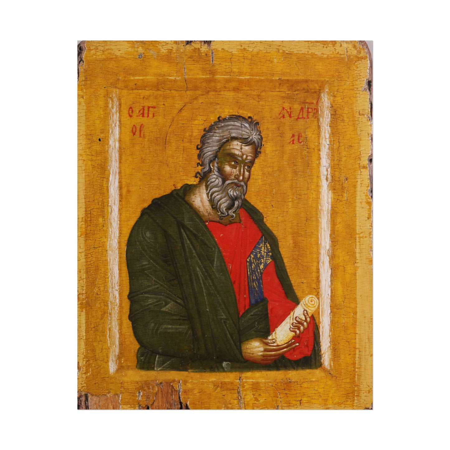 Traditional Russian St. Andrew Icon High Resolution Fine Art  Print