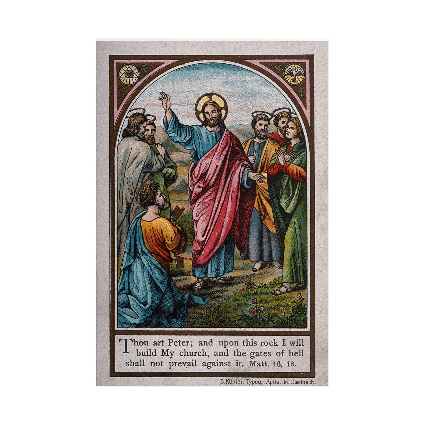 Jesus and Disciples High Resolution Fine Art  Print