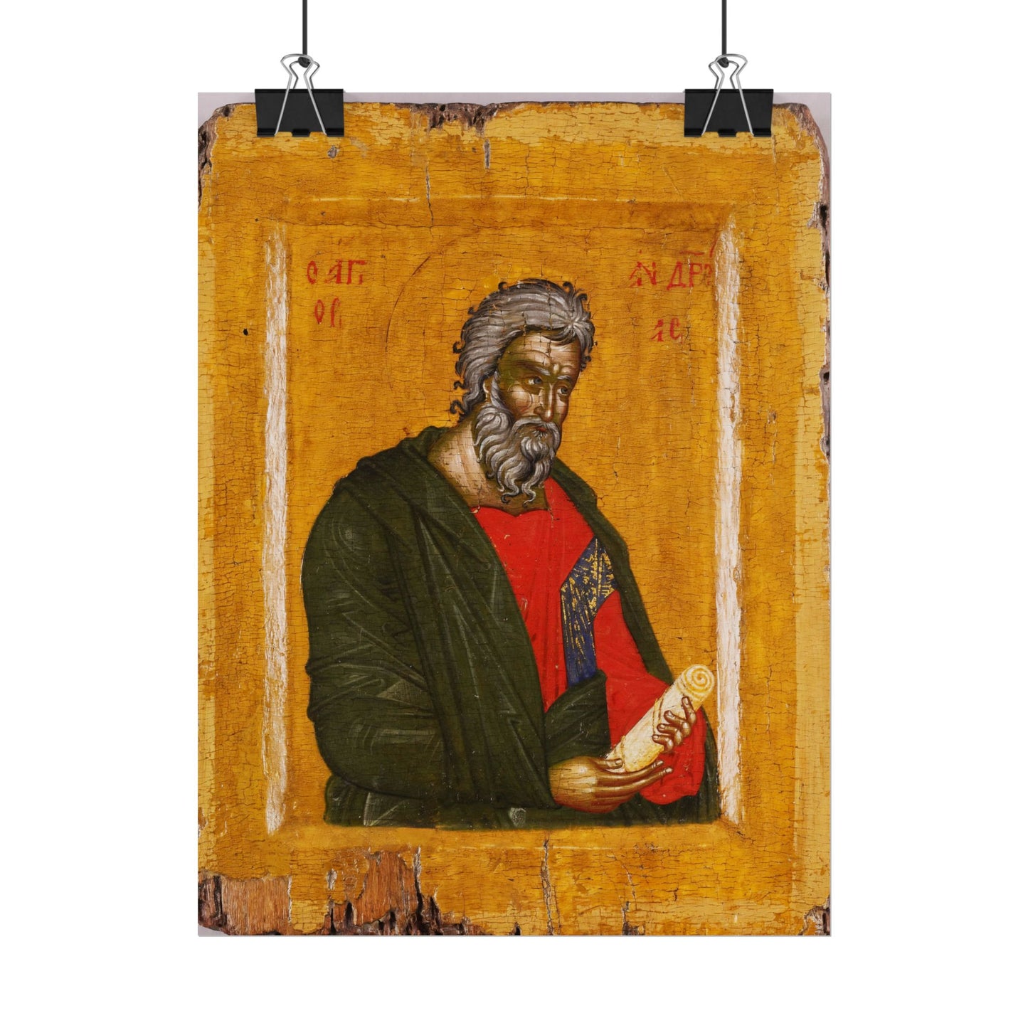 Traditional Russian St. Andrew Icon High Resolution Fine Art  Print