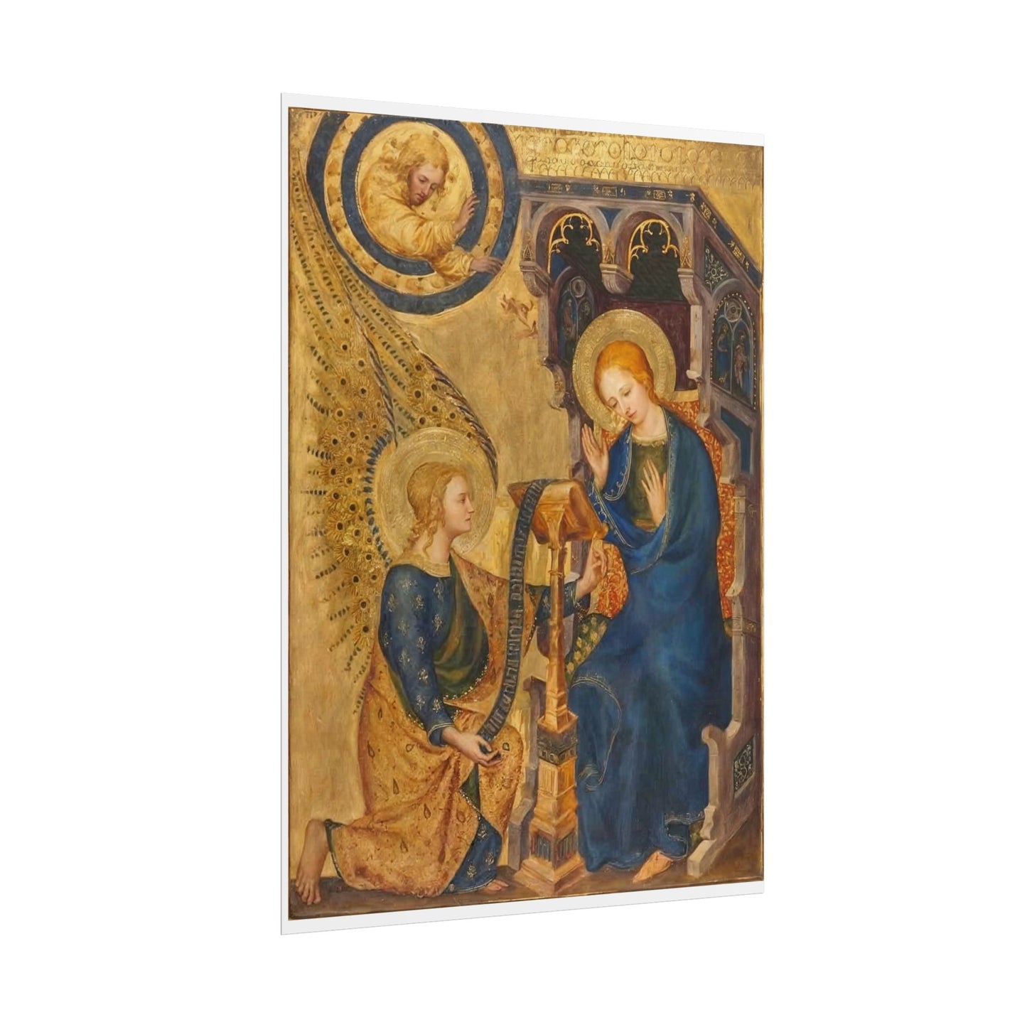 The Annunciation 1380 Anon 18" by 24" Hight Quality Print.