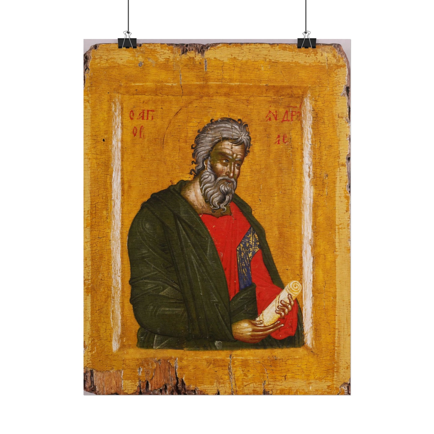 Traditional Russian St. Andrew Icon High Resolution Fine Art  Print