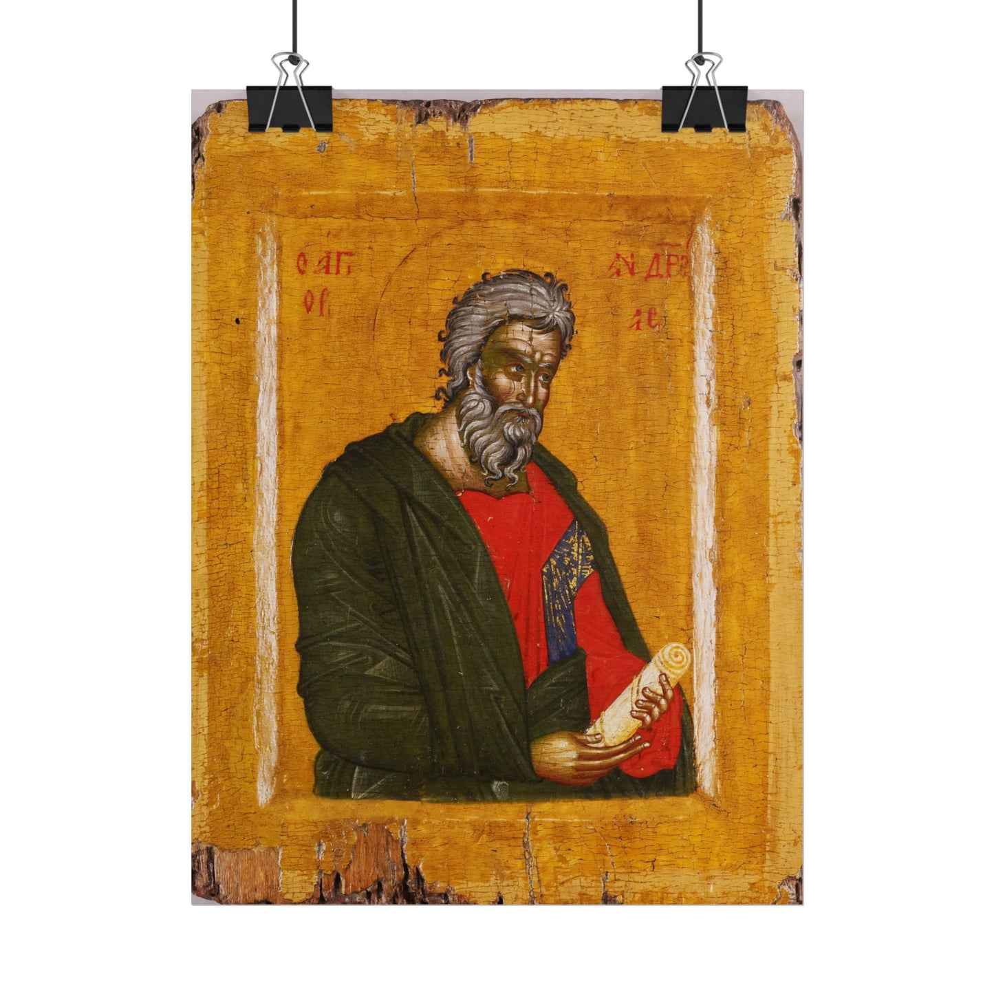 Traditional Russian St. Andrew Icon High Resolution Fine Art  Print