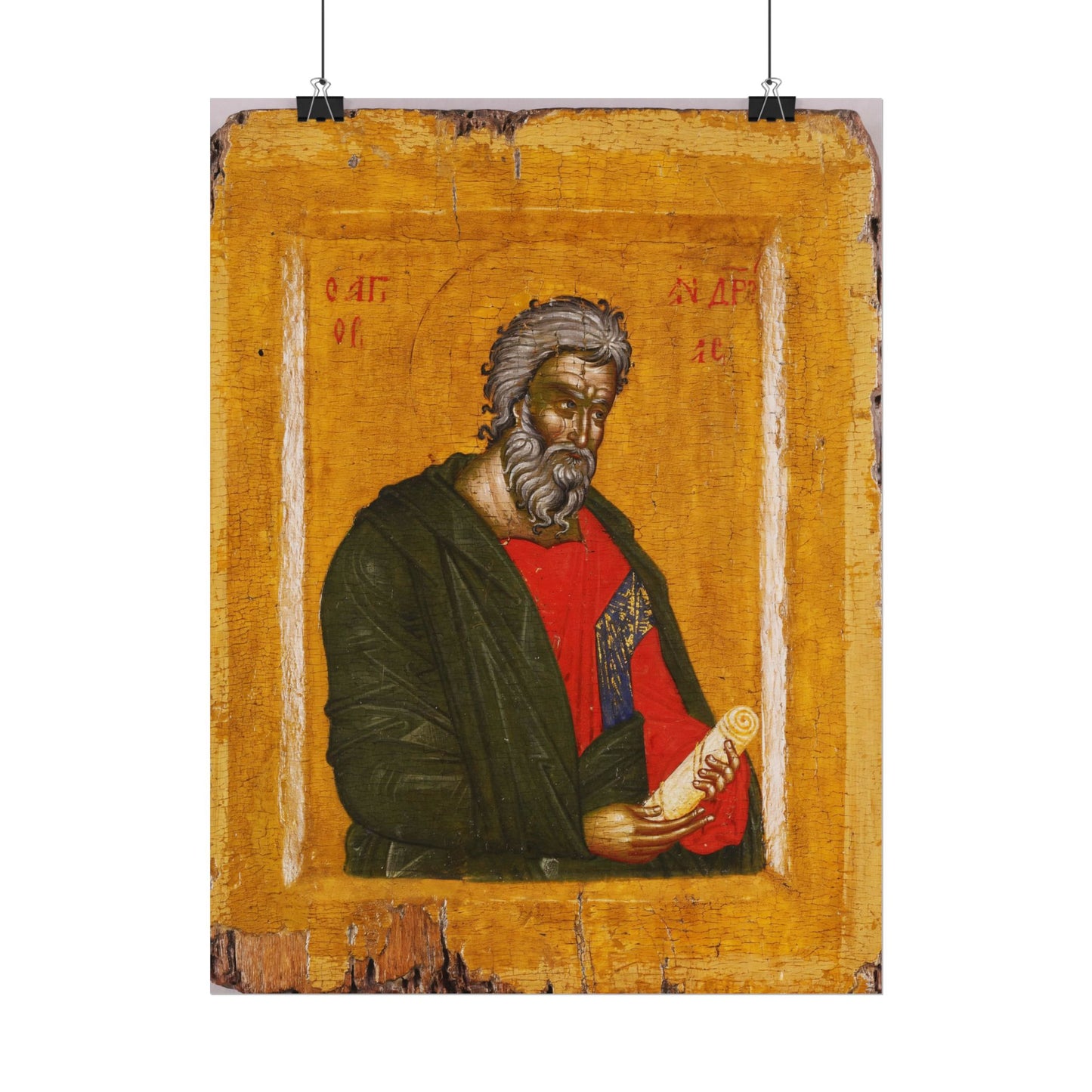 Traditional Russian St. Andrew Icon High Resolution Fine Art  Print