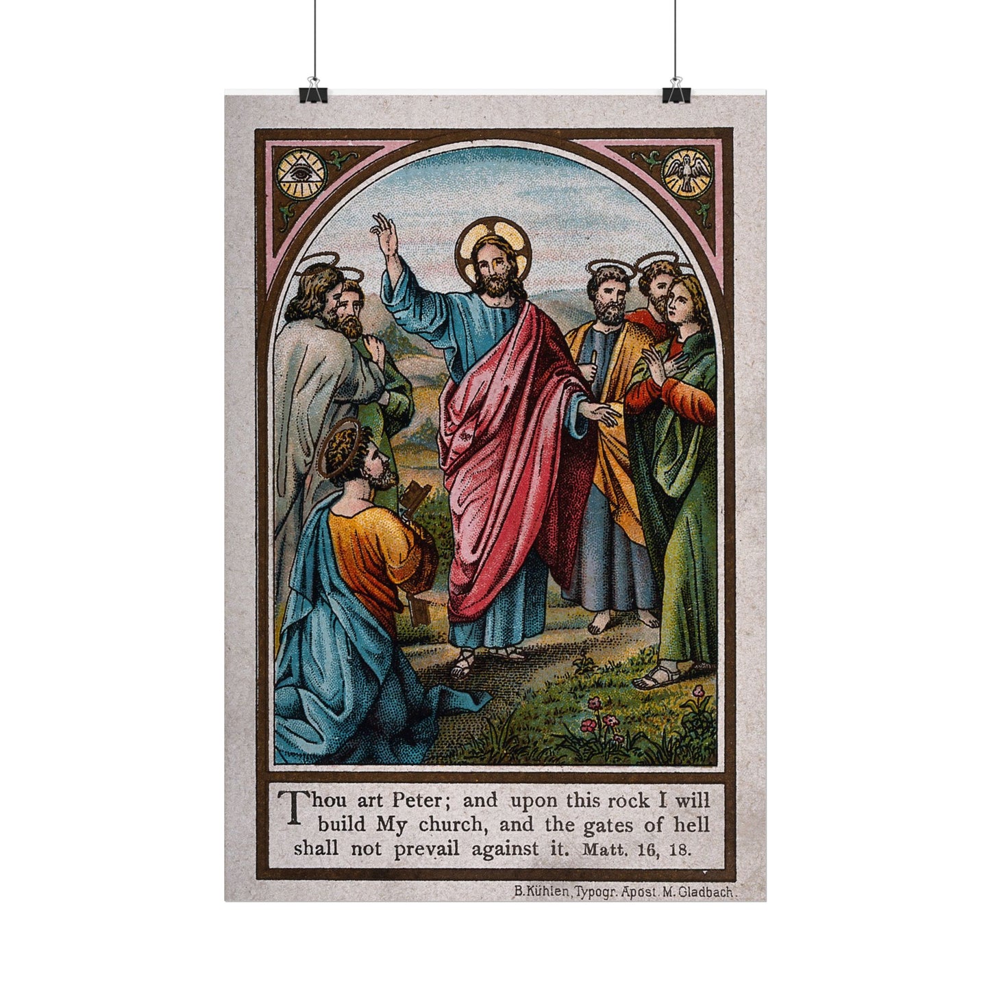 Jesus and Disciples High Resolution Fine Art  Print