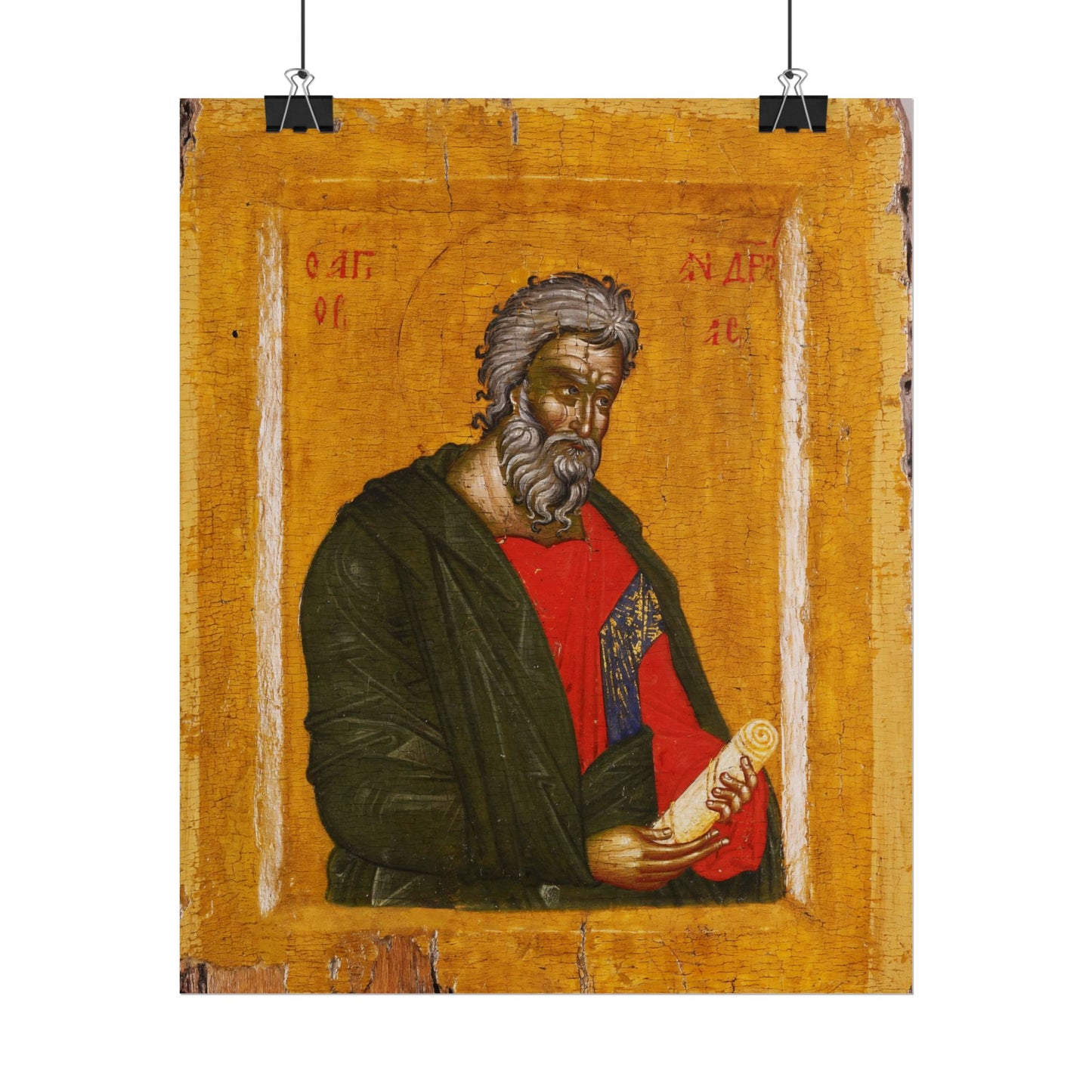 Traditional Russian St. Andrew Icon High Resolution Fine Art  Print