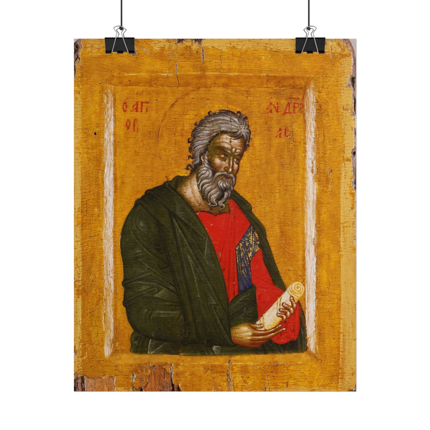 Traditional Russian St. Andrew Icon High Resolution Fine Art  Print