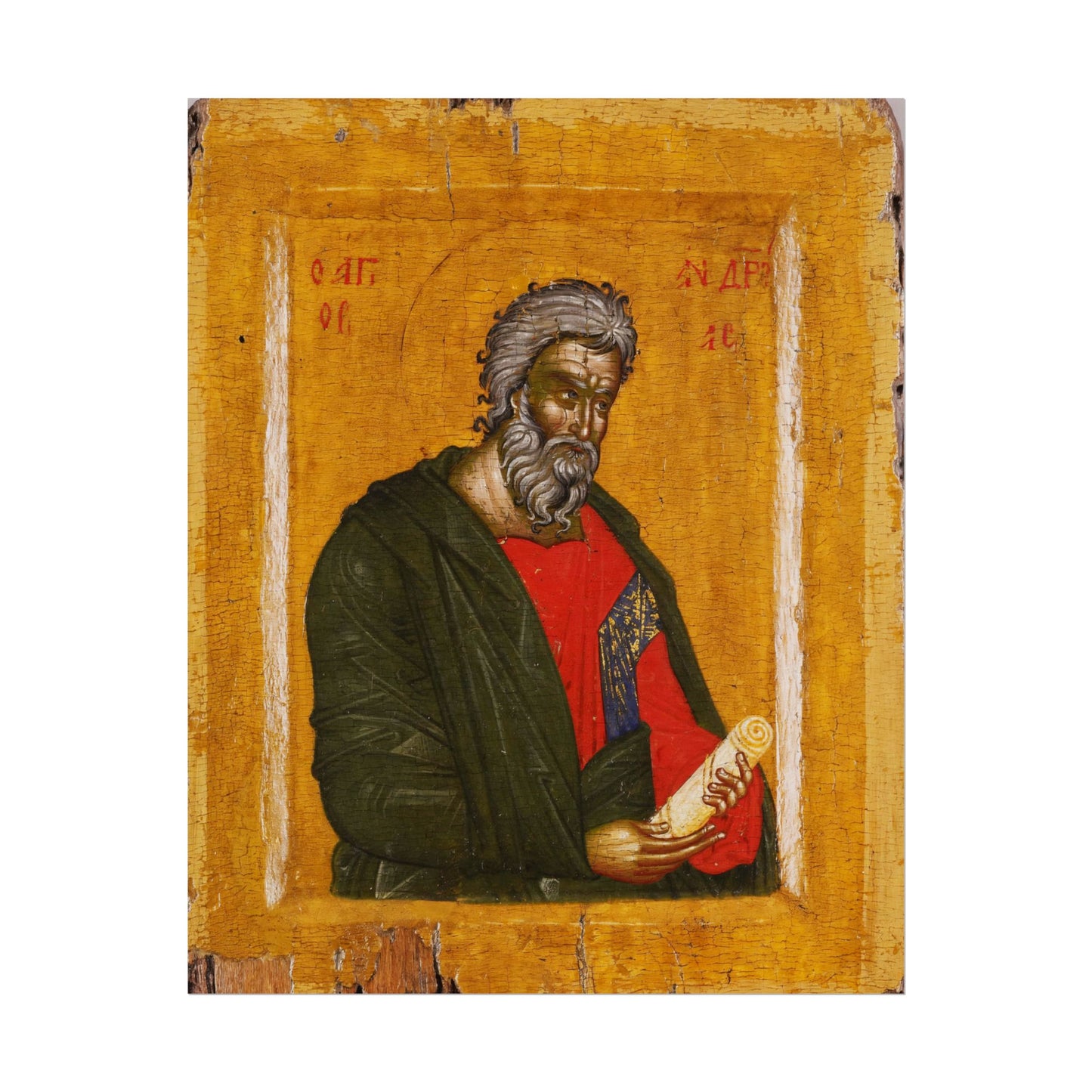 Traditional Russian St. Andrew Icon High Resolution Fine Art  Print