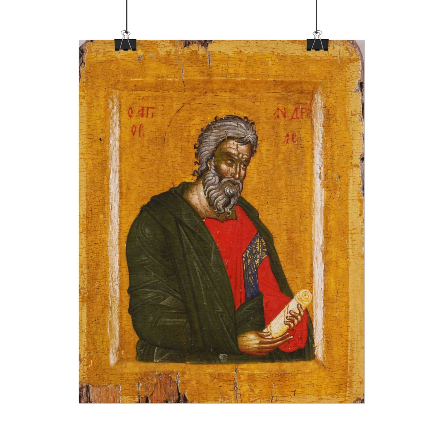 Traditional Russian St. Andrew Icon High Resolution Fine Art  Print