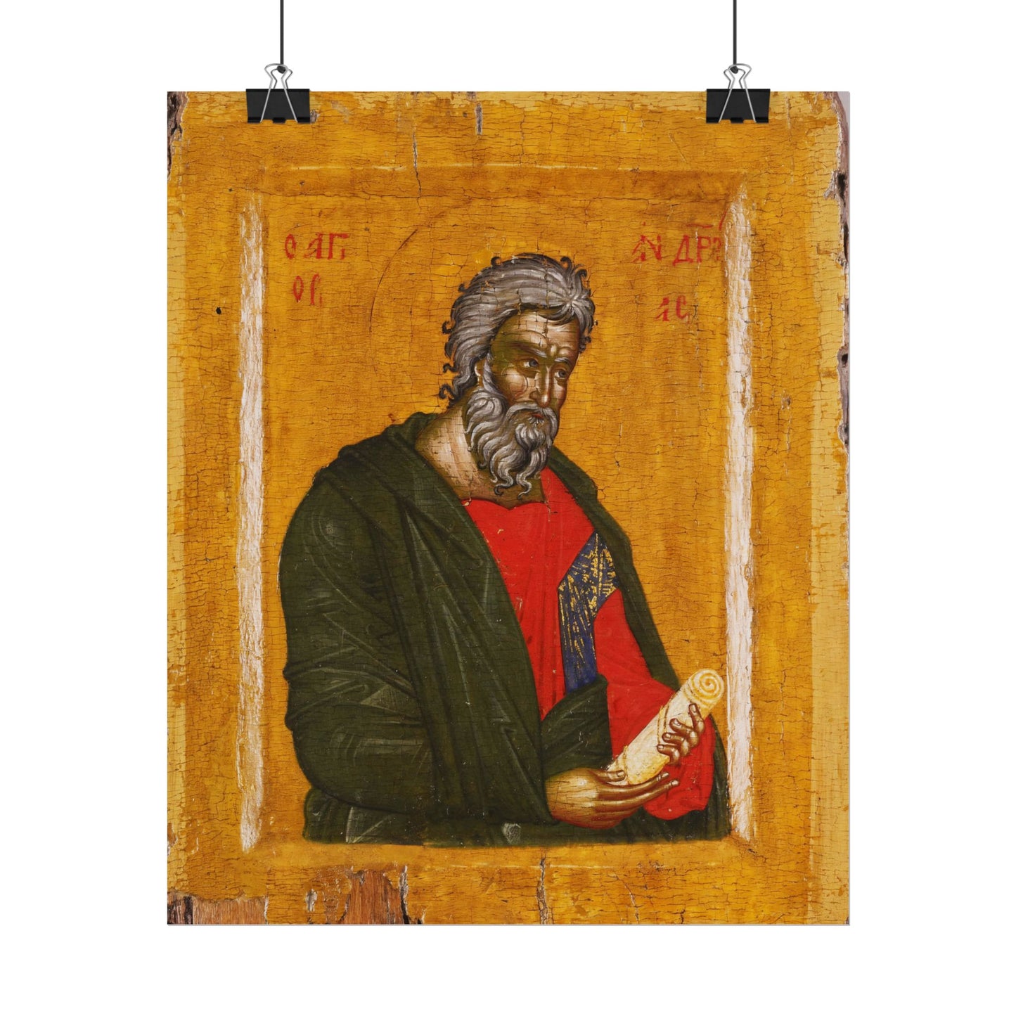 Traditional Russian St. Andrew Icon High Resolution Fine Art  Print