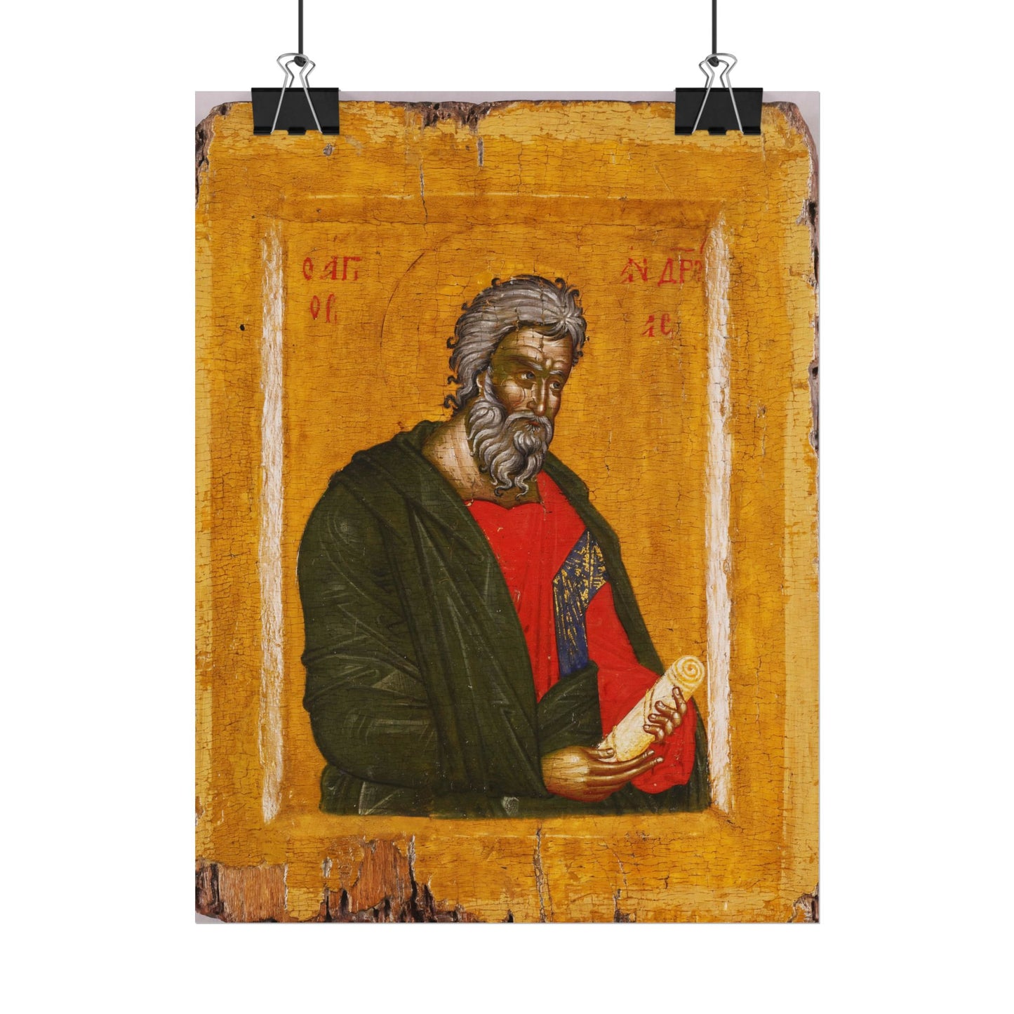 Traditional Russian St. Andrew Icon High Resolution Fine Art  Print